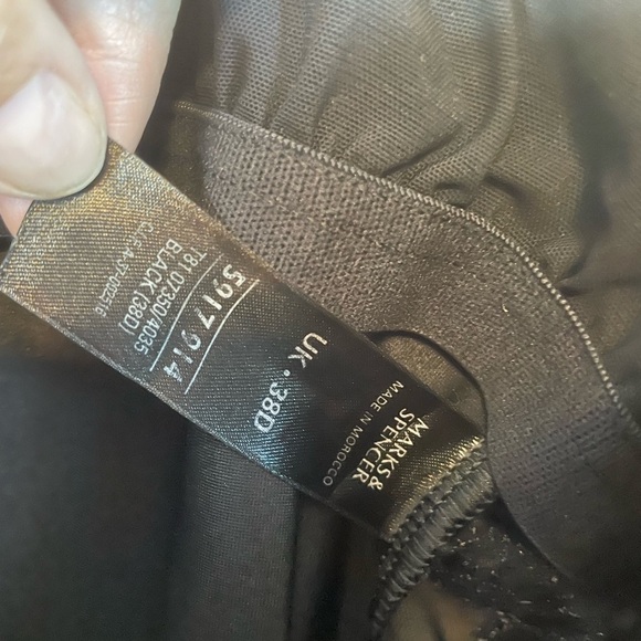 Marks & Spencer Black Lace Bodysuit Lingerie Sz 38D - Picture 3 of 5